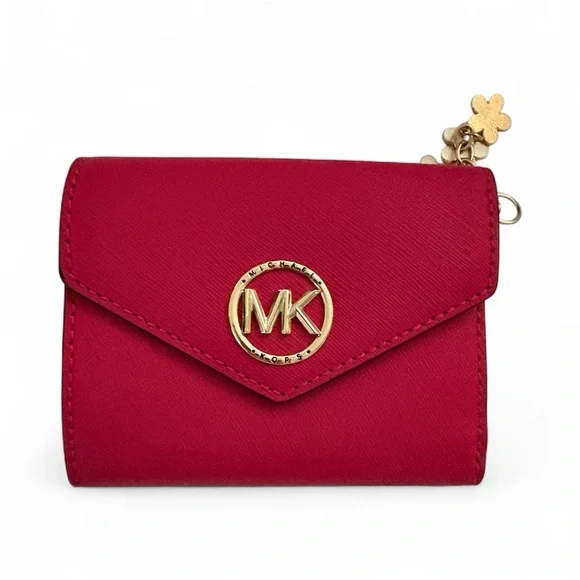 NWT Michael Michael Kors Pink Trifold Wallet in Saffiano leather. - Picture 2 of 7